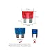 KKmoon Caja de Fusibles 10 Vias Portafusibles con Lampara de Alerta LED...