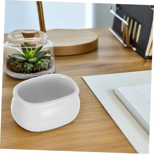 Porte-sachets de thé céramique anti-choc, protège-table blanc - 6