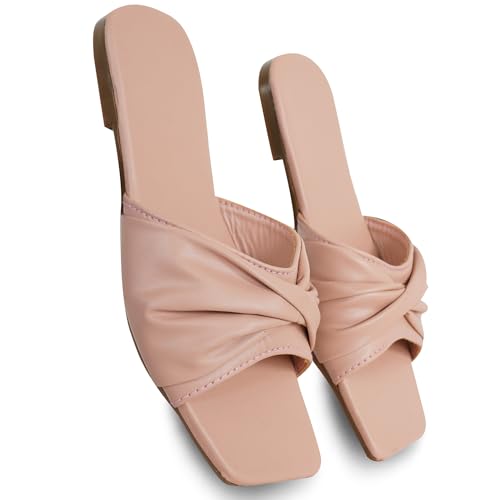 Image of Women's Casual Flip Flops | Daily Wear Comfortable Slippers | Kolhapuri Style Flat Sandals for Girls & Women