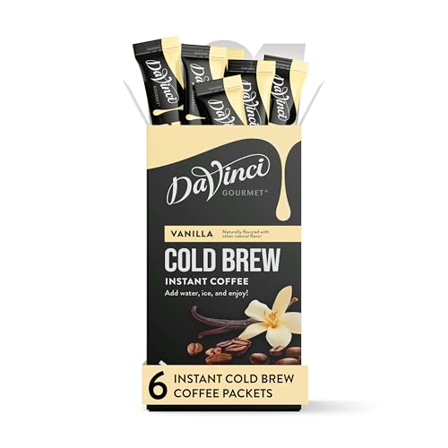DaVinci Gourmet Vanilla Cold Brew Stick Pack, 6ct
