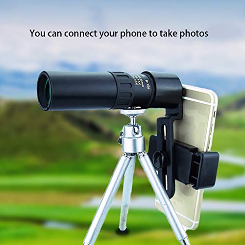4K 10-300X40mm Super Telephoto Zoom Monocular Telescope with Tripod, for Phone, Anti-Shake Phone Camera Lens，Bird Watching Hunting Camping Travelling Hiking-US (4K 10-300X40mm-A) - Thumbnail 7