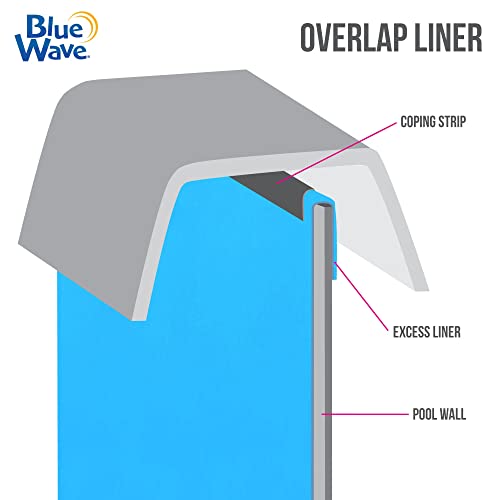 21-FT X 41-FT Oval Overlap Swimming Pool Liner for Standard Gauge Steel Wall Pools