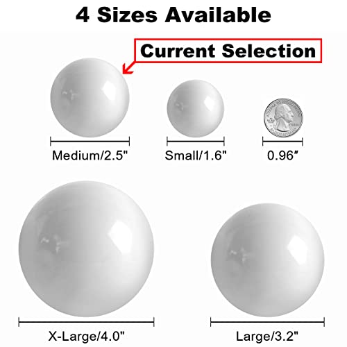 White 2.5" Christmas Balls Christmas Tree Decoration Ornaments Shatterproof Hanging Balls For St Patrick's Day Valentine Easter Decorations Set Of 24Pcs #TOP5