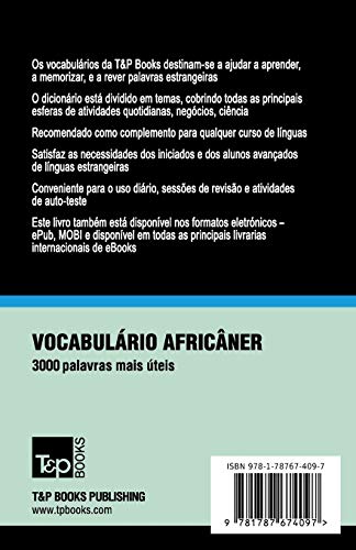 Vocabulário Português Brasileiro-Africâner - 3000 palavras: 1