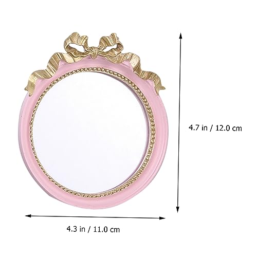 Miroir de maquillage rond et portable pour voyage, lot de 3 avec reflet net - 8