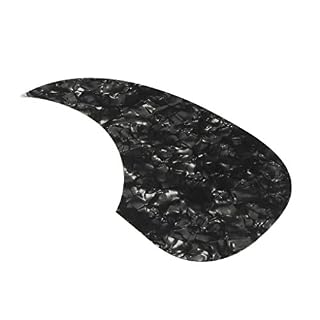 IKN guitare acoustique Pickguard forme de virgule 3M plaque à gratter en matériau celluloïd auto-adhésif, perle noire - Les Beatles, Paul McCartney, John Lennon, RIngo Starr, George Harrison IKN guitare acoustique Pickguard forme de virgule 3M plaque à gratter en matériau celluloïd auto-adhésif, perle noire – Image 3