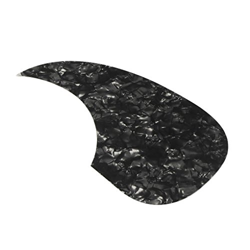 IKN guitare acoustique Pickguard forme de virgule 3M plaque à gratter en matériau celluloïd auto-adhésif, perle noire - Les Beatles, Paul McCartney, John Lennon, RIngo Starr, George Harrison IKN guitare acoustique Pickguard forme de virgule 3M plaque à gratter en matériau celluloïd auto-adhésif, perle noire – Image 4