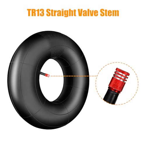 FVRITO 18x8.50-8 18x9.50-8 Inner Tube for ATV Quad 4 Wheeler Go Kart Lawn Tractor Snow Blower Golf Cart Garden Trailer Heavy Duty Lawn Mower Turf With TR-13 Straight Valve Stem 2 Pack - Thumbnail 2