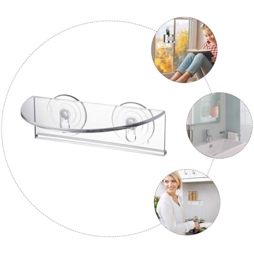 Estante para macetas de pared invisible de acrílico resistente al agua 4