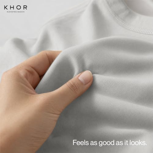Image of 100% Cotton Premium Crew Neck T-Shirt, Classic Tee for Men Short Sleeve | No Poking Labels, Ultra-Soft, Breathable, Everyday Essential, All Day Active Wear