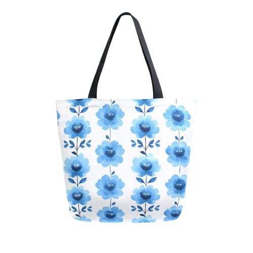 Extra Large Shoulder Tote Bag for Beach Travel Weekender Gym Flower Leaves Pattern Reusable Grocery Canvas Shopping Bag2