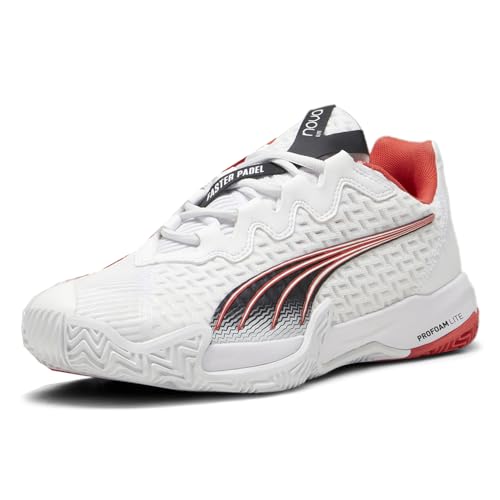 PUMA Mens Nova Elite Court Pickleball Pickleball Sneakers Shoes - White - Size 8.5 M2
