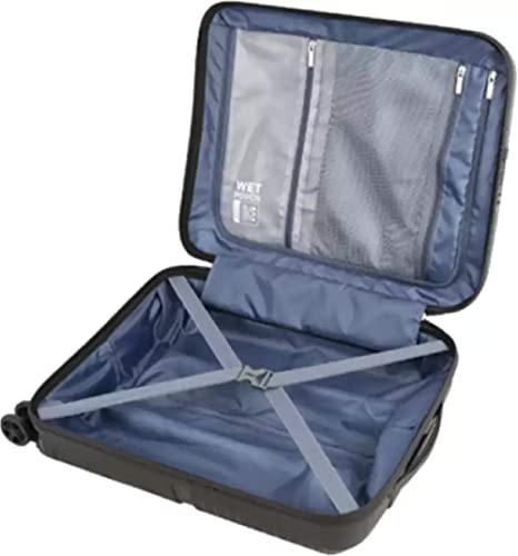 Image of American Tourister 8 Spinner Wheels Trolley Bag for Travel | AIRCONIC 55 Cms Polypropylene Hardsided Small Cabin Luggage Bag | Suitcase for Travel | Trolley Bag for Travelling, Black