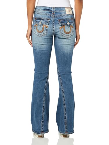 True Religion Women's Rainbow Pkt Joey Lr Flare Big T​2