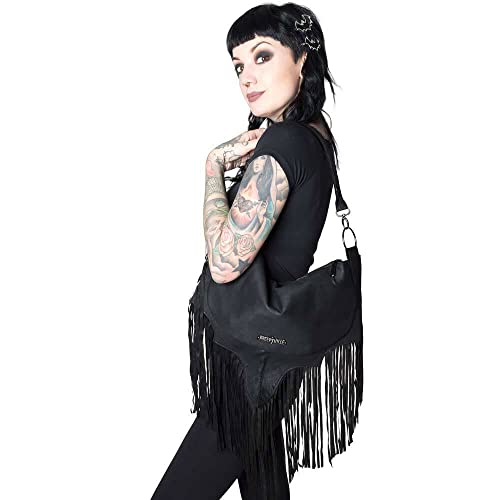 kreepsville 666 Bat Wing Fringe Shoulder Bag Women's Purse Handbag3
