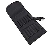 Rifle Bullet Pouch for Belt Cartridge Ammo Bag Shells Holder Waist Pouch Molle Magazine Pouch (Black