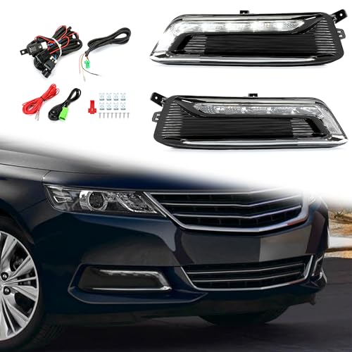 HECASA LED Fog Light Set Compatible with 2014-2020 Chevrolet Impala Replacement...