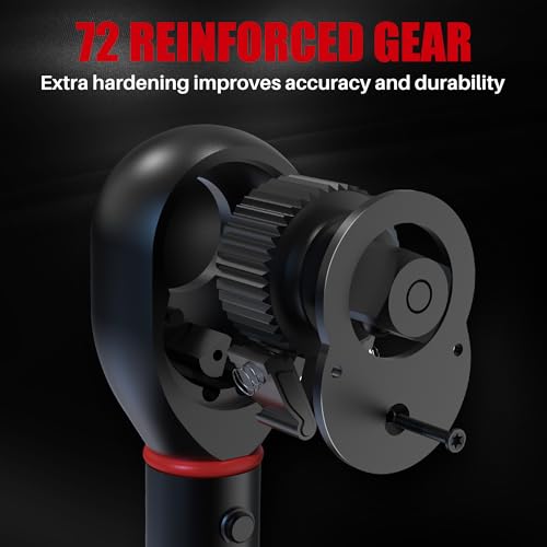 Image of 3 /8-Inch Drive Click Torque Wrench-10-120 Ft-Lb for Car Motorcycle