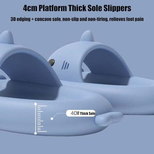 Jfxgjuv Sharklas Kids, Sharklas Polares Kids, Sharklas Originales Kids, Shark Slides Kids, Sharky Chanclas Kids, Non-Slip Thick Sole Open Toe Shark Slippers Sandals4