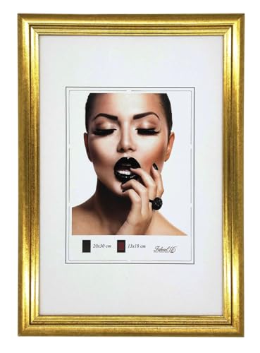 IDEAL TREND Artus Kunststoff Bilderrahmen Wanddeko Collage Poster Bilder Foto Rahmen: Farbe: Gold | Format: 40x60