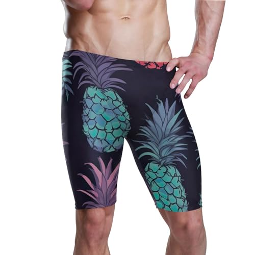 Pineapple Fruit Men's Swim Jammers Racing & Training Swimsuit Fast, Flexible,Comfortable XXXL B0401020