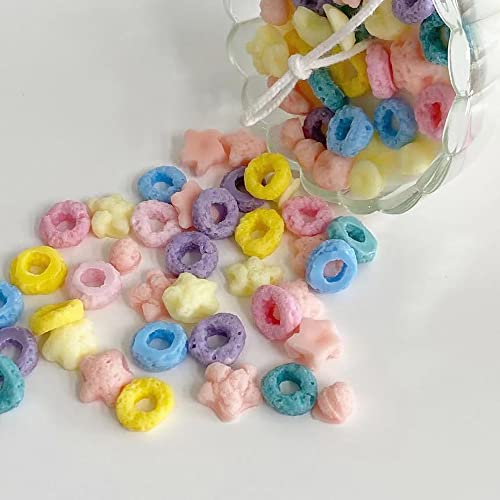 Slovem Cereal Bowl Candle Molds Silicone 2 Pack Fruit Loops Candy Molds Non-Stick (Round Star) #TOP1