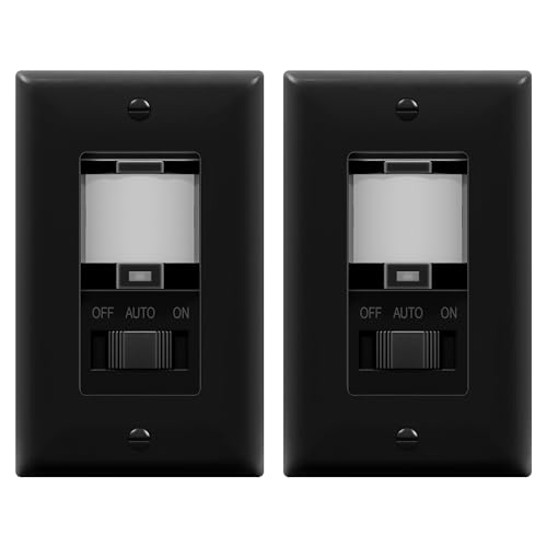 Image of TOPGREENER in Wall PIR Motion Sensor Light Switch, Need Neutral Wire, 2Pack