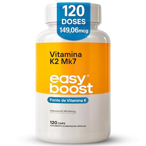 Vitamina K2 Mk7 Easy Boost 149,06mcg Menaquinona7 120 Caps