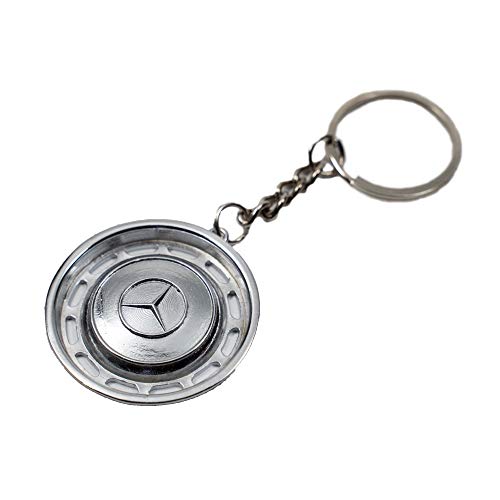 Hubcap Keychain W123 W116 W115 W114 Keyring Classic Retro Mercedes Benz