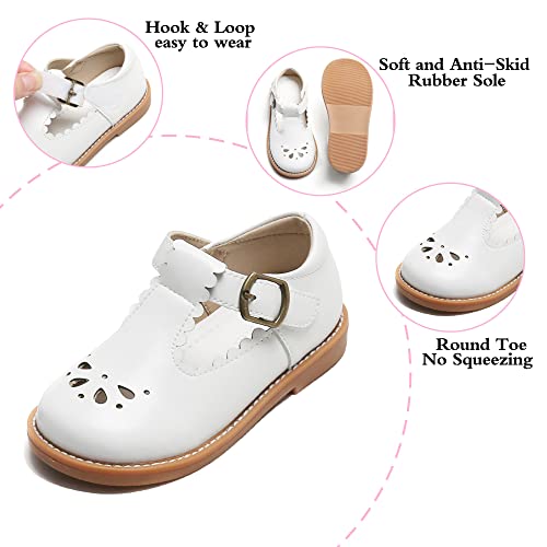 Image of PHIRAMIN Toddler Girl Mary Jane Dress Shoes-Little Girl School Uniform Shoes for Wedding Party