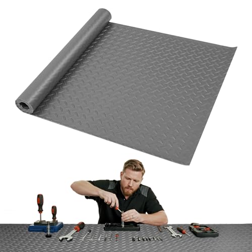 Image of Workbench Mat, Large Work Bench Mat with Non-Slip Texture, 2mm Thick Scratch & Stain Resistant Surface for Painting, Woodworking, Crafting, Building and Tool Protection (Grey, 23.62 inch x 94.49 inch)