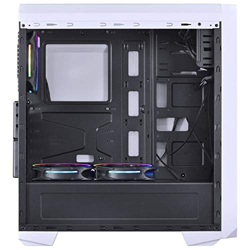 GABINETE MID-TOWER NOVA PLUS BRANCO COM 3 FANS LED RGB LATERAL EM ACRÍLICO - NOVBRRGB3FCA - PCYES