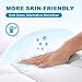 Queen Mattress Pad Cover Cooling Mattress Topper Pillow Top with Down Alternative Fill (8-21” Fitted Deep Pocket Queen Size) White