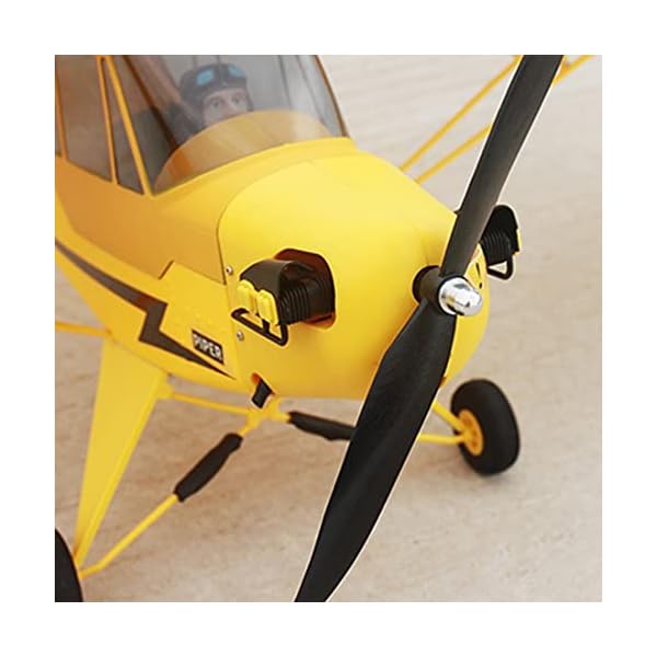 Mayoaoa Flugzeug Ferngesteuert Groß Erwachsene, Dynam Piper J3 Cub RC Flugzeug EPO Trainer Starrflügelflugzeug, RC… – Bild 6