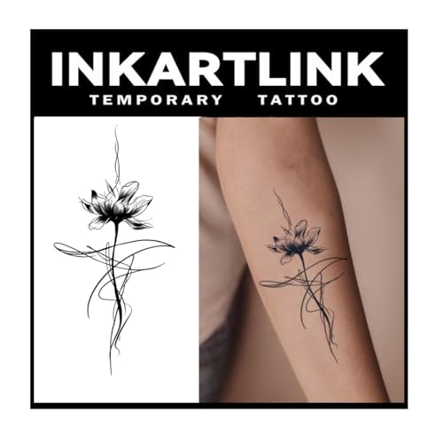 INKARTLINK Tattoo Tech, 2 Sheets Large Semi Permanent Tattoo, Adult