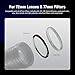NEEWER 72-77mm Step Up Ring Adapter (2 Pack) with Cleaning Cloth, Ultra Slim Aluminum Alloy Lens Filter Adapter Ring for 72mm Camera Lens to Use 77mm Filter