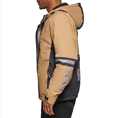Image of DKNY mens Dkny Men's Taslan Performance Hoody With Reflective Detail