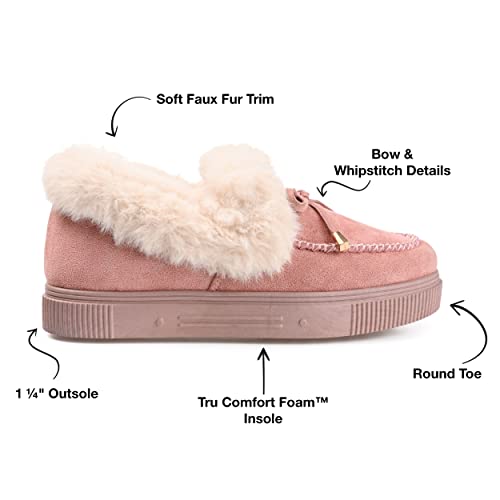 Journee Collection Women's MIDNIGHT Slipper, Blush, 62