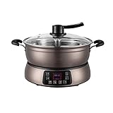MHTCJ Inteligente de múltiples Funciones vaporera eléctrica, 6L automático de elevación eléctrico Hotpot Vapor, Conveniente for el hogar Cocina, Restaurante (Color : B)