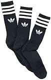 adidas Solid Crew Sock 3 Pack Unisex Socken schwarz/weiß EU 43-46