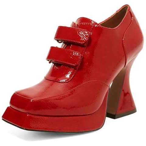 ARM03 Red Patent Leather Ankle Boots Cover