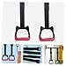 Toddmomy 1pcs Gymnastics Rings Set for Kids，Professional Indoor Gym Pull up Rings with Adjustable Straps Kids Playground Home Exercise Gym Rings