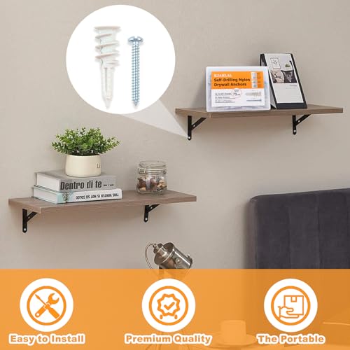 Kjahlal ABC003 #8 Drywall Anchors, 110 Pcs Self Drilling Drywall Anchors And Screws Kit thumb #5