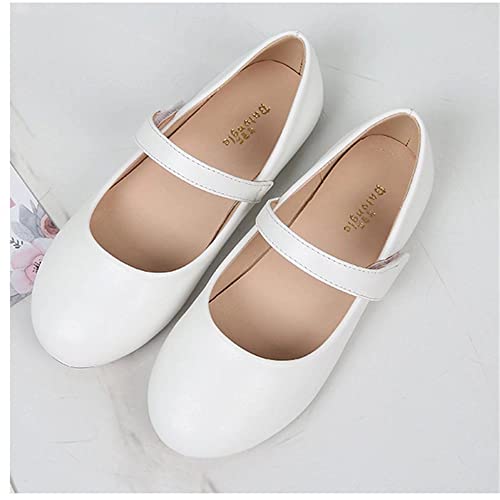 TN TANGNEST Girls Mary Jane Flats Cute Pearl Flowers Ballet Shoes School Wedding Party Shoes2