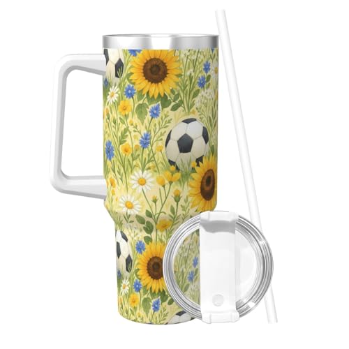 Botella de agua reutilizable de 40 oz tipo taza de café para coche 3
