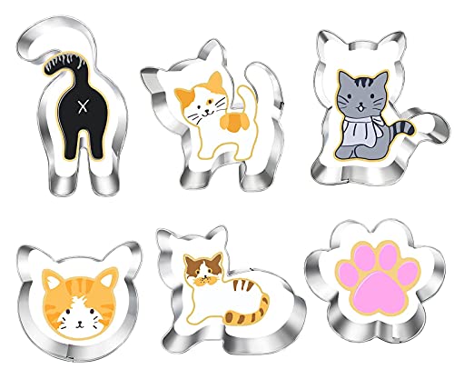 Lubtosmn CAT Cookie Cutter Set-6 Piece-Cat Face thumb #6