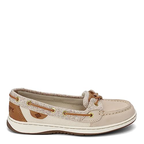Image of Sperry womens Angelfish loafers shoes, Oat Light Tan, 10 US