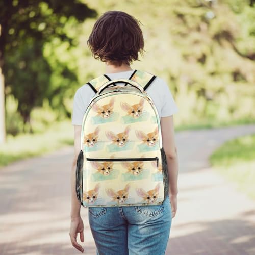 Sac à dos d'école et voyage décontracté imprimé renard multicolore - 6