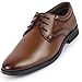 FAUSTO FST FOSMF-2046 TAN-42 Men's Tan Wedding Party Embossed Oxford Lace Up Shoes (8 UK)