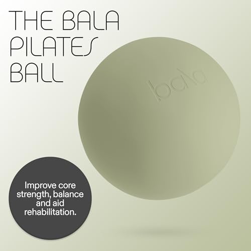 Bala Non-Weighted Exercise Ball - 8" Yoga Ball for Barre, Stretching, Strength & Core Training - Small Pilates Ball Workout Accessory with Mini Pump for Home Gym & Fitness Routines - 100% PVC - Image 3